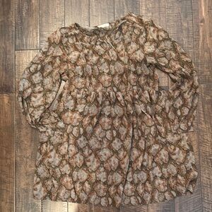 Sandy & Sid Snake Print Long Sleeve Dress size M